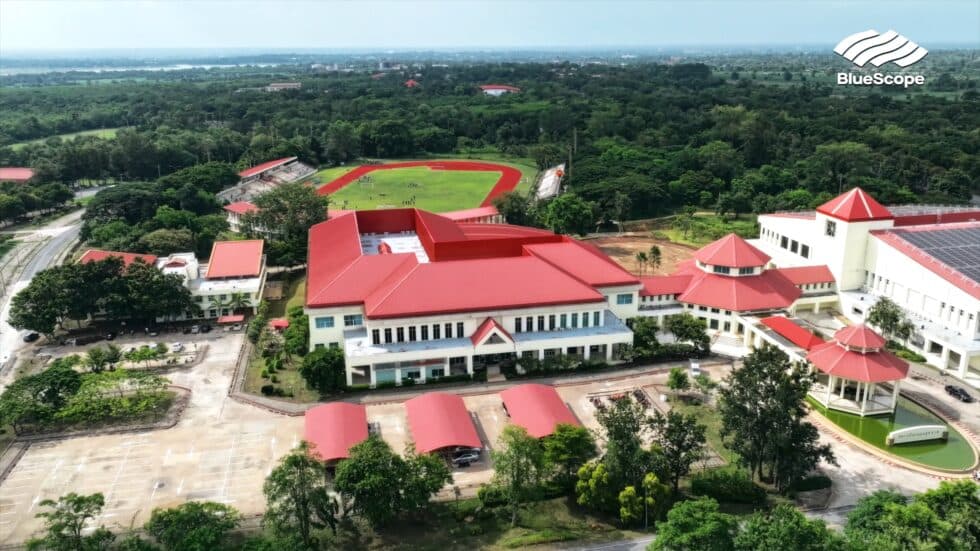 มหาวิทยาลัยเทคโนโลยีสุรนารี ใช้หลังคาเมทัลชีทบลูสโคป